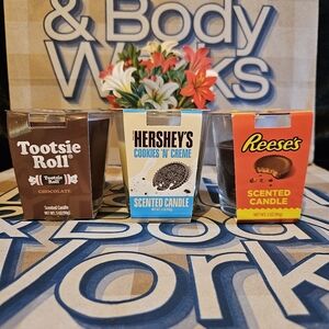 NWT Hershey's/Reese's/Tootsie Roll Chocolate Scented Candles